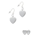 thumbnail image 2 of Silvertone Heart Locket Heart French Earrings, 2 of 4