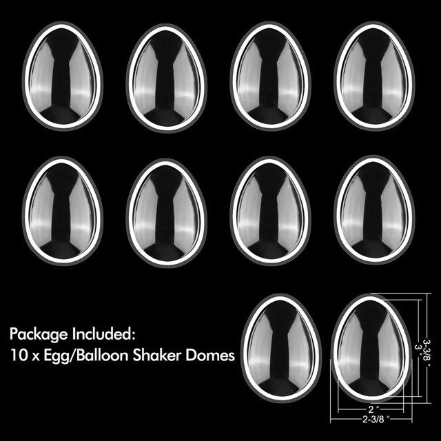 10 unids/set círculo ovalado cuadrado 3D cúpulas agitadoras dimensionales para Navidad confección de tarjetas cubiertas hinchadas transparentes para agregar dimensiones
