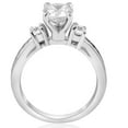 thumbnail image 2 of Pompeii 1 ct Diamond Engagement Ring 3-Stone 14K White Gold (G/H,I1), 2 of 5