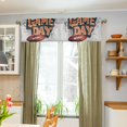 thumbnail image 3 of Yayeee Kitchen Valance Rod Pocket 54" x 18" Living Room Window Curtain, Game Day, 3 of 6
