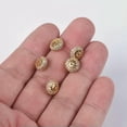 thumbnail image 3 of U8MO 5pcs 9x5mm Rondelle Rose Gold Silver Charms Crystal & Copper Metal Loose Beads-Rose Gold, 3 of 6