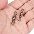 thumbnail image 5 of Fishing Barrel Swivel, 30Pcs 114lb Carbon Steel Terminal Tackle, Black, 5 of 6