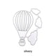 thumbnail image 3 of Bewildely Hot Air Balloon Carbon Steel Die Crafting Stencil Party Template DIY Scrapbook Decoration Banquet Reusable Event Type3 NO3, 3 of 6