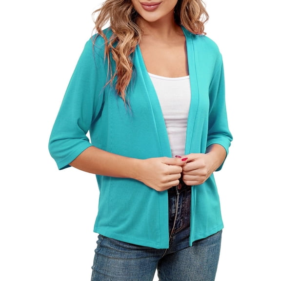 Ediodpoh Women’s Lightweight Cardigan Elegant Sun Protection Knit Sweater Soft Loose Fit Casual Cover up Cardigans for Women Mint Green M