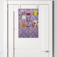 thumbnail image 2 of Oriental Hanging Pocket Organizer, Ornamental Violet Tones Design with a Bohemian Vibe, Printed Polyester Storage Bag with Pockets, 14" x 20", Mauve Pale Mauve, 2 of 2