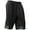 Black, variant on Mens Heavy Mesh Shorts with Zipper Pockets Basketball Elastic Gym Athletic Sportwear
