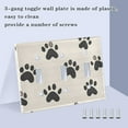 thumbnail image 3 of Yayeee Toggle Light Switch Wall Plate 2-Gang 4.56"x4.48" Decorative Outlet Cover, Cute Cat Paw, 3 of 7