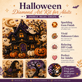 thumbnail image 2 of Halloween Diamond Art Kit for Adults, Cute Ghost Pumpkin Witch Pearl Painting Craft for Beginners, Spooky Fall Wall Decor and Gift, 2 of 6