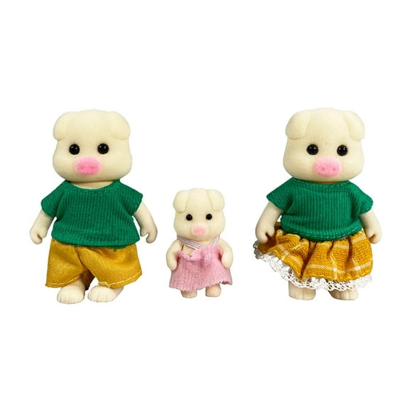 Sylvanian Families Beige Pig Family Dollhouse Toys Critters Epoch Japan 2025