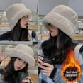 thumbnail image 2 of Eltusu Women Fleece Hat, Warm Solid Color Windproof Comfy Winter Hat Gray Size Free Size, 2 of 2