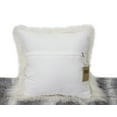 thumbnail image 2 of Fennco Styles Geniune Mongolian Lamb Fur Throw Pillow (Ivory, 20"x20" Pillow), 2 of 2