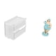 thumbnail image 1 of caso de tejido,Caja de almacenamiento de papel higiénico para montaje en pared,Figura de mujer en traje de baño,Figura decorativa de mesa de una mujer en traje de baño,Escultura de mujer en, 1 of 8