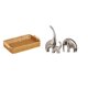 thumbnail image 1 of Cestas de almacenamiento,Cestas de almacenamiento de cocina tejidas con asas hechas a mano,Cestas de pan redondas Bandejas para servir Rectángulo,Estatua de elefante,Estatuas de elefantes de, 1 of 8