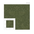 thumbnail image 6 of Seabrook Designs Moss Green Tonal Bird Garden Prepasted Wallpaper - 20.9 in. W. x 33 ft. L. Roll, 6 of 6