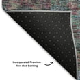 thumbnail image 5 of Addison Rugs Mayfield Premium Machine Washable Traditional Border Aqua Rectangle Rug, 5' X 7'6" Machine Washable Traditional Border Aqua Oversized Sherpa Throw Blanket, 5 of 6