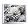 thumbnail image 2 of Designart "Essential Beauty In Black And White Mums" Mums Floater Framed Canvas Art Print, 2 of 5