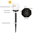 thumbnail image 3 of Decoración de jardín impermeable para patios, terrazas y caminos: paquete de 6 luces LED solares en forma de globo de color blanco frío, 3 of 8