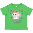 thumbnail image 3 of Inktastic My Auntie Loves Me Cute Unicorn Boys or Girls Toddler T-Shirt, 3 of 5