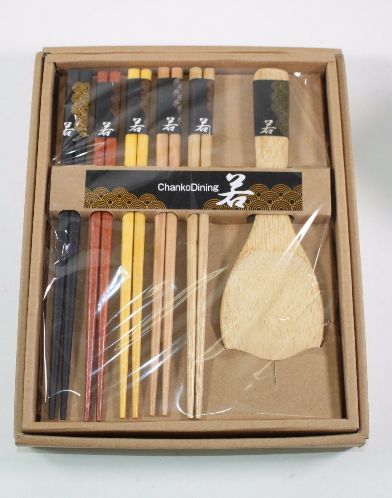 Wholesale Lot 48 Packs Japanese Style Chopsticks Gift Set Rice Paddle S-2660x48 