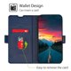 thumbnail image 2 of Para Motorola Moto G54 5g Funda de cuero Pu con soporte de visualización y ranura para tarjeta, 2 of 5