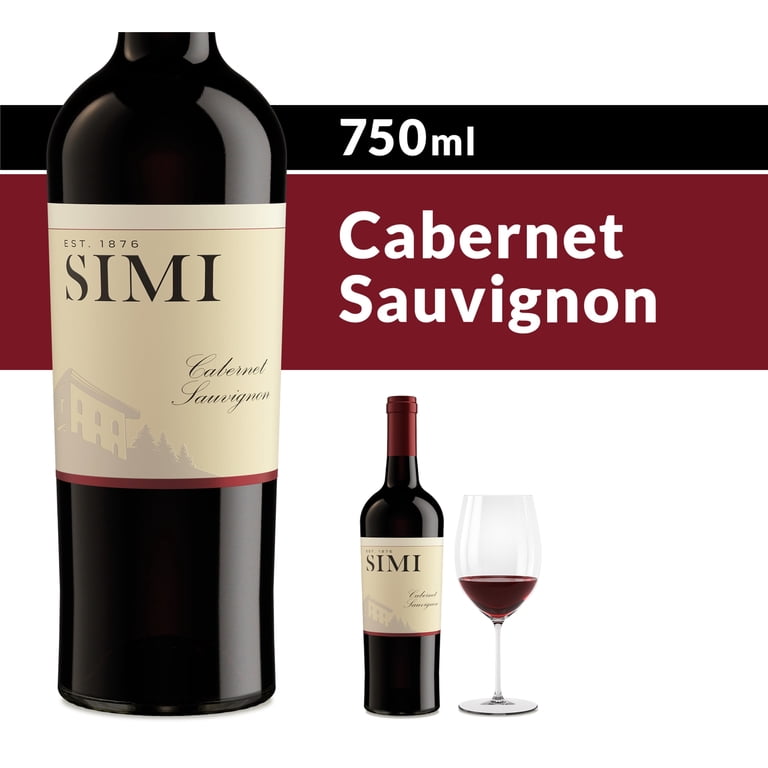 SIMI, Red Wine, 750 mL, Cabernet Sauvignon California - Walmart.com