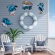 thumbnail image 3 of Esculturas de Pared DecoracióN de Arte de Pared Al Aire Libre de Metal, Tema de DecoracióN de Mar de Piscina de Playa con DecoracióN de Cangrejo de Tortuga Marina de Metal, 3 of 5