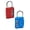 Red 1 Pack & Blue 1 Pack, variant on Combination Lock Combination Lock Fitness Suitcase Combination Lock Combination Combination Padlock Combination Lock, 3.3 cm×6.6 cm, Gray