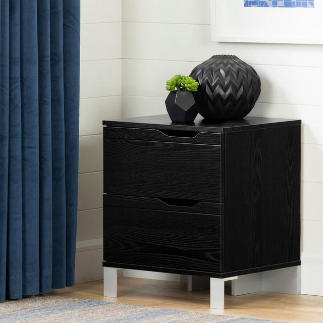 South Shore, Kanagane collection, 2-Drawer Nightstand