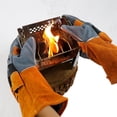 thumbnail image 1 of Par de Guantes resistentes al calor Macarena para cocina hornear horno microondas Naranja 13.6x7.3 pulgadas, 1 of 8