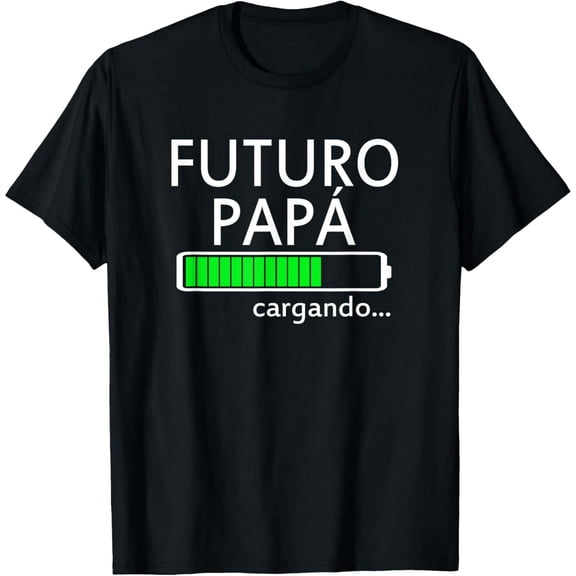 Futuro Papa Cargando Spanish Pregnancy Announcement Dad T-Shirt