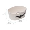 thumbnail image 3 of Zenna Home Coiled Rope Oval Storage Basket with Cat's Meow Decorative Message, Pet Themed Basket, 3 of 7