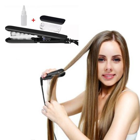 Steam Function Flat Iron Tourmaline Ceramic Vapor Professional Hair Straightener With Argan Oil Infusion Straightening Irons