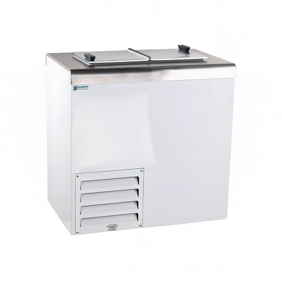 Excellence Industries HFF-2HC 31 1/2 Pouces Armoire à Crème Glacée Autonome avec Capacité de 4 Bacs - Blanc, 115v
