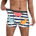 thumbnail image 2 of Kdxio Men's Boxer Briefs with Colorful Llama Print - Comfortable and Breathable Underwear for Everyday Wear, 2 of 7