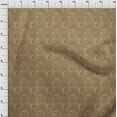 thumbnail image 3 of oneOone Polyester Lycra Brun Tissu Floral Bloc Robe Tissu Tissu Imprimé par la Cour 56 Pouces de Large, 3 of 4