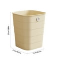 thumbnail image 3 of AuroraX 2.6 Gallon Kitchen Trash Can Stylish Small Yellow Rectangle Garbage Can Minimalist Plastic Garbage Bin for Kitchen Bedroom Bathroom, 3 of 7