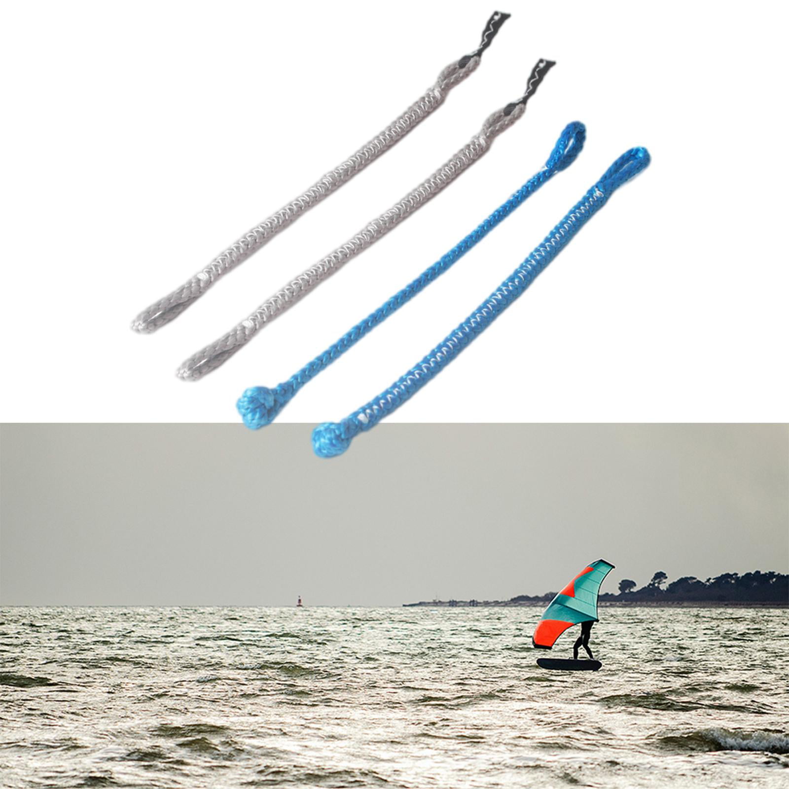 Colcolo 4 Pieces Kitesurfing Pigtails 1000kg Kite Kitesurfing Control Bar Replacement Pigtails Boarding Kite Accessories for Women Men Watersports