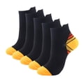 thumbnail image 2 of Innerwin Sports Sock Ankle Support Compression Socks Moisture Wicking Adults Soft Low Cut Women Universal Color Block Comfy Yellow S/M, 2 of 4
