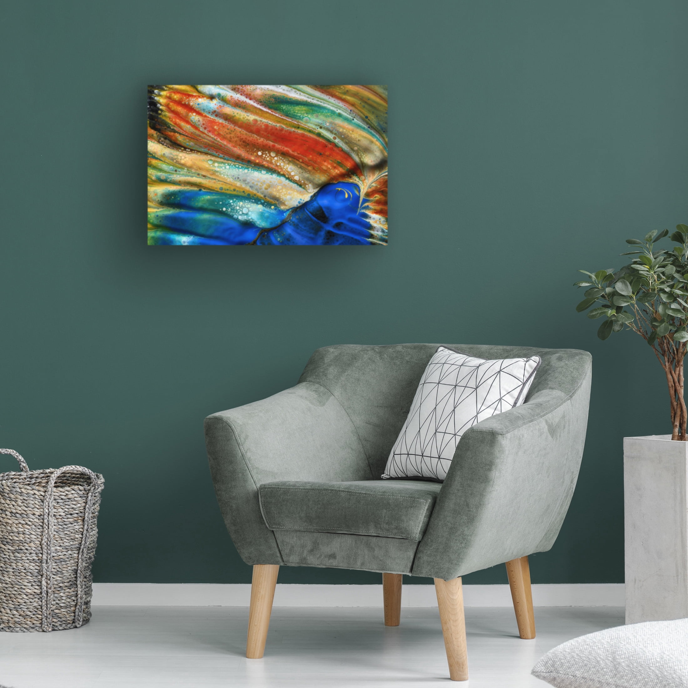 Trademark Fine Art Heidi Westum The blue fish Canvas Wall Art