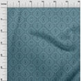 thumbnail image 3 of oneOone Tissu Polyester Spandex Vert Sarcelle Foncé Tissu Géométrique pour Robe Tissu Imprimé au Mètre 56 Pouces de Large, 3 of 4