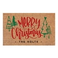 thumbnail image 1 of Merry Christmas Welcome Winter Doormats for Outdoor Entrance Home Natural, Low Profile, Durable Non Slip Rug for Indoor Outdoor Floor Mat Bath Room Outside Entry, Home Decoration 16x24IN, 1 of 4