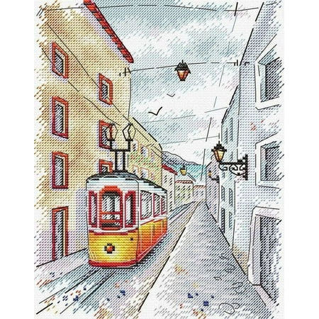 UPC: 4627167301328 | Cross Stitch Kit South Street Tram M-523 / SM-523 Needlework MP Studia Street