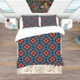 thumbnail image 3 of Designart 'Tribal Abstract Pattern' Bohemian & Eclectic Duvet Cover Set, 3 of 4