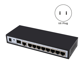 thumbnail image 3 of Conmutador Gigabit de 10 puertos, divisor Ethernet, conmutador de red inteligente, 9 puertos RJ45 de 1000 Mbps + 1 puerto SFP de 1000 Mbps, concentrador RJ45, enchufe estadounidense, 3 of 7