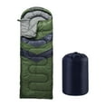 thumbnail image 1 of Saco de sueño para acampar portátil al aire libre para caminar al aire libre Verde y gris, 1 of 8