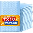 thumbnail image 1 of Bubble Mailers - 7X 10 Inch Padded Envelopes, Blue Mailing Envelopes Bubble Padded, Bubble Envelopes, Padded Envelopes ﻿for Clothes Makeup Supplies (25Pack), 1 of 8