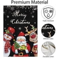 thumbnail image 4 of VOCHIC Merry Christmas Garden Flags 12x18 Double Sided, Elk Snowman Santa Claus Garden Flag Xmas Farmhouse Yard Outdoor Decoration, 4 of 7