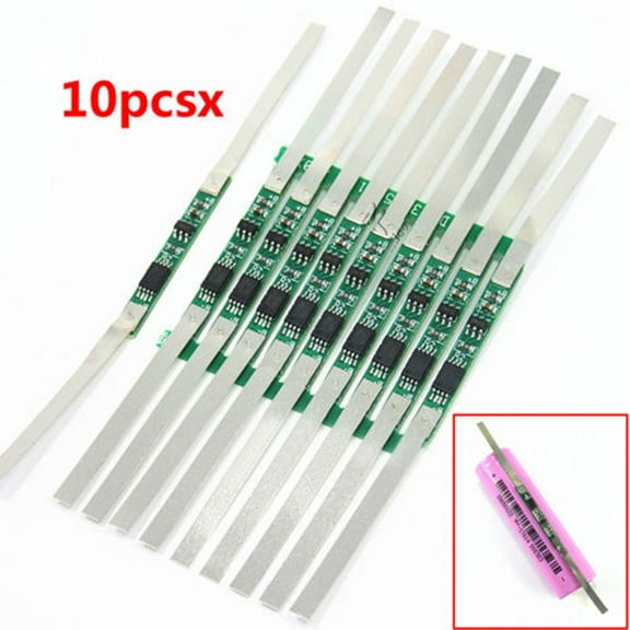 10Pcs BMS-Protection Board Li-Ion Lithium Battery 1S 3.7V 2-3A/5-6A PCB Protection Board 3.7V-18650 Over Charge Protective Plat