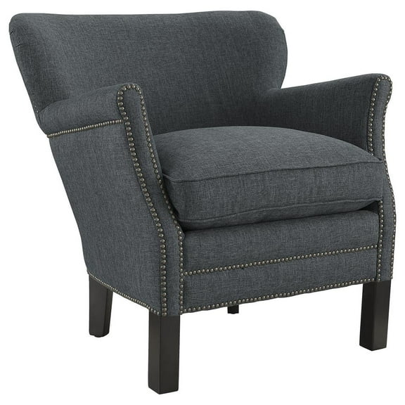 Modway Key Upholstered Fabric Armchair in Gray