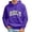 Purple, variant on Men's Sportswear Casual Fashion Hooded Letter Hoodie Street Pullover Top with Pockets